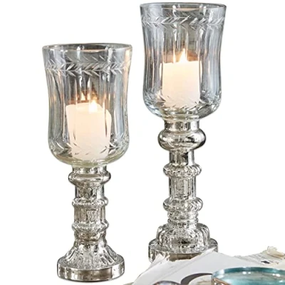 Abbildung von Mirabeau Windlicht 2er Set Ely klar/silber