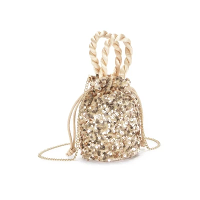 Abbildung von Vivance Umhängetasche &quot;Minibag&quot;, Beuteltasche, Partytasche mit Glitzer, Schultertasche, Minibag, VEGAN