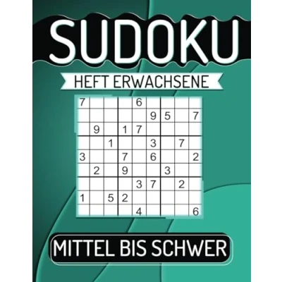 Abbildung von Sudoku Heft Erwachsene Mittel Bis Schwer: 600 Rätsel Großdruck mit Lösungen.