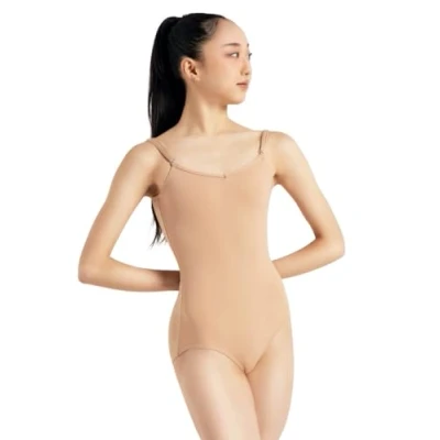 Abbildung von Capezio Damen Camisole Leotard with Adjustable Straps Trikot, Light Suntan, S