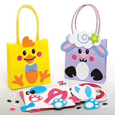 Abbildung von Baker Ross Ostergeschenktüten, 4 Stück, Ostern Basteln für Kinder (AX797)