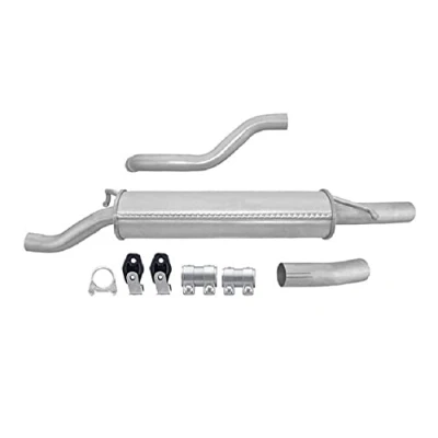 Abbildung von HELLA 8LD 366 035 201 Endschalldämpfer hinten mit Anbauteilen SEAT: Cordoba I Limousine