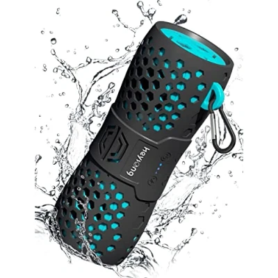 Abbildung von HEYSONG Bluetooth Box, Musikbox Lautsprecher mit IPX7 Wasserschutz Stereo Sound Intensiver Bass, 5.0, Dual Pairing, Tragbarer Kabelloser für Camping, Outdoor, Garten