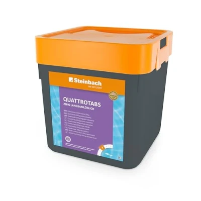 Abbildung von Steinbach Poolpflege Quattrotabs 200g langsamlöslich, 5 kg, Chlorprodukte, 0752605TD00