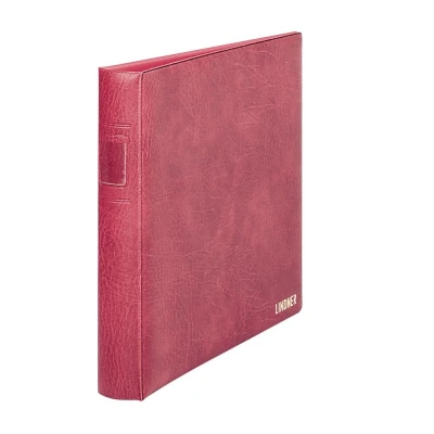 Abbildung von Lindner, Regular, Album (18 Ringe) ohne Inhalt Weinrot Abm: 305x317x50 mm. pro Stk.