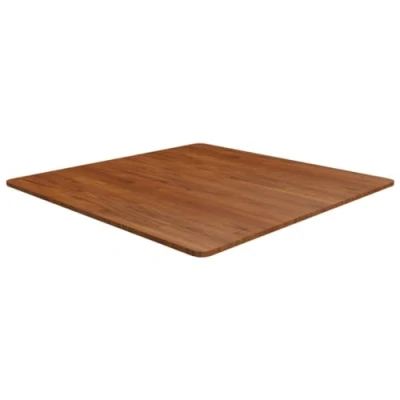 Abbildung von vidaXL Tischplatte Quadratisch Massivholzplatte Eichenplatte Holzplatte Platte Ersatztischplatte Dunkelbraun 90x90x1,5cm Eiche Behandelt