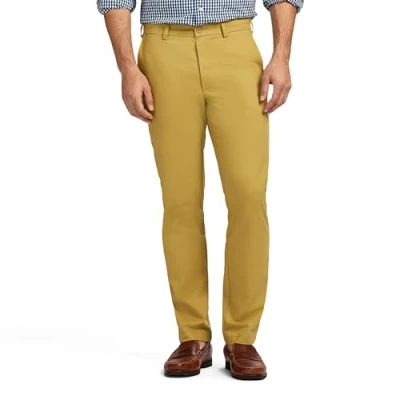 Abbildung von Izod Herren American Chino Flat Front Straight Fit Pant Lässige Hose, Khaki, 32W / 34L