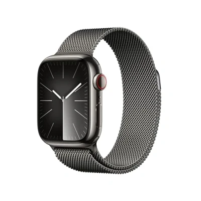 Abbildung von Apple Watch Series 9 4G 41mm Schwarz RVS (Schwarz Schakelband)