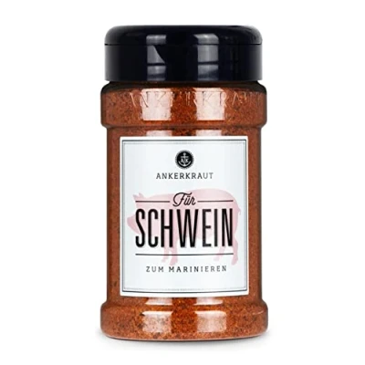 Abbildung von Ankerkraut für Schwein, Gewürz Schweinefleisch zum Würzen mit Aroma &amp; Geschmack, lecker Kochen zu Hause, etwa 4 6 kg Fleisch, Pulled Pork selber machen, 230g im Streuer