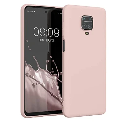 Abbildung von kwmobile Hülle kompatibel mit Xiaomi Redmi Note 9S / 9 Pro Max weiches TPU Silikon Case Cover geeignet für kabelloses Laden Coconut Swirl