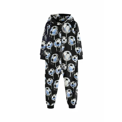Abbildung von Next Allinone Regular FIT Pyjama für Kinder, Größe: 98, Black football