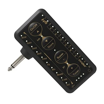 Abbildung von M Vave H8 Kopfhörerverstärker für Gitarre, eingebaute Effekte, Akku, Instrumenteneingang und Bluetooth Audio