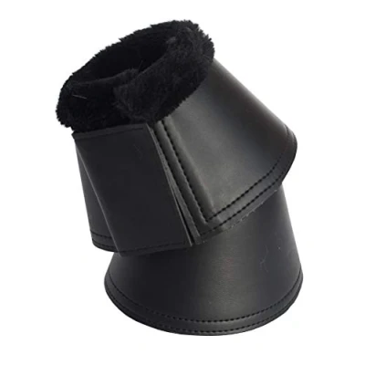 Abbildung von Rhinegold 0 Fleece Trim Neoprene Over Reach Boots S Bk Hufglocken, schwarz/schwarz, Größe
