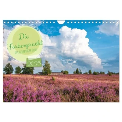 Abbildung von Die Farbenpracht der Lüneburger Heide (Wandkalender 2025 DIN A4 quer), CALVENDO Monatskalender