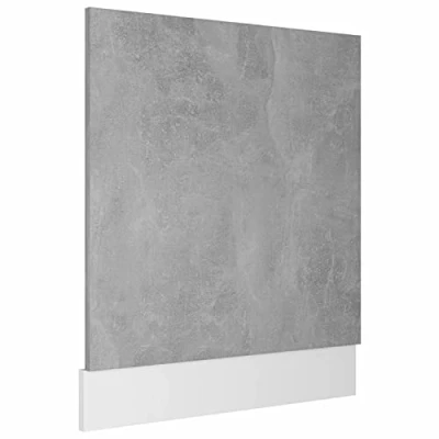 Abbildung von Keketa Geschirrspülerblende Geschirrspüler Frontblende Geschirrspülerfront Blende Spülmaschinen Küchenschrank für Küchenmöbel Betongrau 59,5x3x67 cm Holzwerkstoff