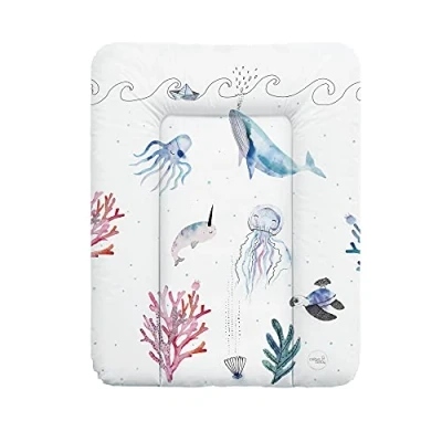 Abbildung von CEBA BABY Wickelauflage weiche Wickeltischauflage 50 x 70 cm, Abwaschbar, OEKO TEX® Standard 100