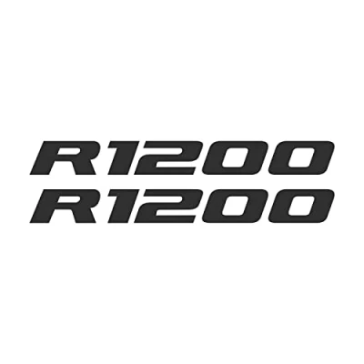 Abbildung von 2pcs Aufkleber R1200 kompatibel für Motorrad BMW R1200GS R 1200 GS Adventure (Anthrazit)
