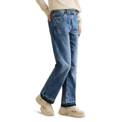 Abbildung von Cecil Jeans Relaxed Fit, Damen, Größe: 29x30, Blau