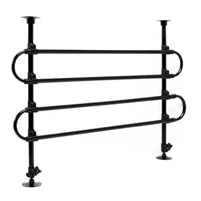 Abbildung von Wiltec Hundegitter fürs Auto Modell C, 60 117cm hoch, 82 140cm breit, Stufenlos verstellbar, Trenngitter universell einsetzbar für Kofferraum