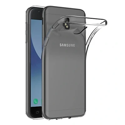 Abbildung von AICEK Samsung Galaxy J3 2017 Hülle, Transparent Silikon Schutzhülle für Case Crystal Clear Durchsichtige TPU Bumper Handyhülle (5 Zoll SM J330F)