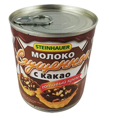 Abbildung von Gezuckerte Kondensmilch mit Kakao 3er Pack (3 x 397g) Brotaufstrich Sguschonka Tortencreme