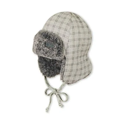 Abbildung von Sterntaler Fliegermütze für Jungen mit flauschigem Kunstfell Futter, Alter: 9 12 Monate, Größe: 47, Grau (Kiesel)