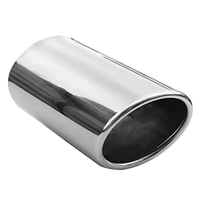 Abbildung von Auspuffblende Endrohr Auspuff Universell Schalldampf Edelstahl Rund bis 63mm Chrom AutoHobby