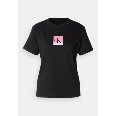 Abbildung von Calvin Klein Jeans Classic FIT TEE Tshirt print, Damen, Größe: Small, Black
