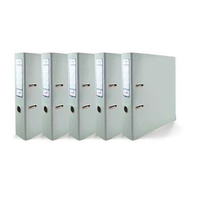 Abbildung von Netuno 5x Akten Ordner DIN A4 Ekobox Premium Edition Pastellblau 2 Ring Mechanik Ringorder 75mm Kunststoff breit Büroordner Plastikordner Briefordner Ringmappe breiter Aktenordner