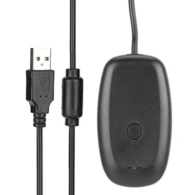 Abbildung von Wireless Game Console Receiver für 360, USB Controller Gamepad PC Laptop Spieladapter Microsoft Color Black