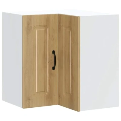 Abbildung von vidaXL Küchen Eckhängeschrank Kalmar Artisan Eiche Holzwerkstoff, für Küche, Küche Wandschrank, Eckschrank Hängend