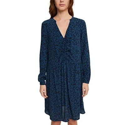 Abbildung von ESPRIT Damen 112EE1E309 Kleid, 453/PETROL Blue 4, 42