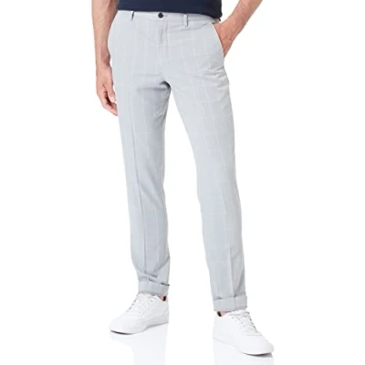 Abbildung von JACK &amp; JONES Herren Jprfranco Check Trouser Sn Anzughose, Light Gray/Checks:super Slim Fit, 56