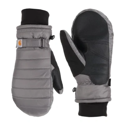 Abbildung von Carhartt Damen Quilts Isolierter Fäustling Handschuhe für kaltes Wetter, Dunkelgrau, Large
