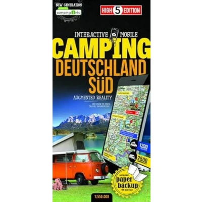 Abbildung von Interactive Mobile CAMPINGMAP Deutschland Süd: Campingkarte Süd 1:550 000: New Generation. Campingkarte. 1200 Stellplätze, 2500 Campingplätze (High 5 Edition CAMPING Collection)