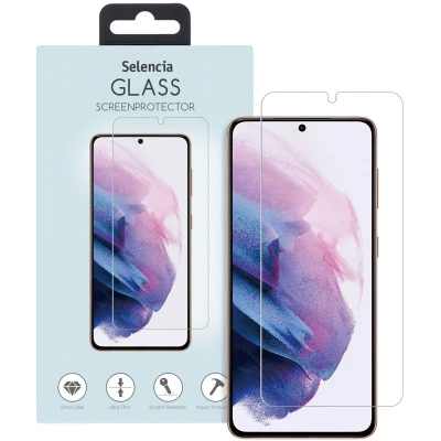 Abbildung von Samsung Galaxy S21 Plus Panzerglas Selencia Displayschutz Gehärtetes Glas aus gehärtetem