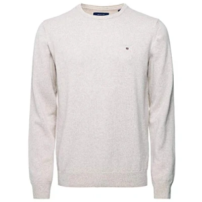 Abbildung von GANT Herren Superfine Lambswool Crew Pullover, DK. Sand Melange, XL