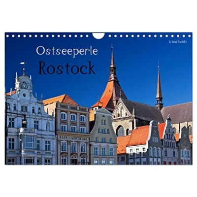Abbildung von Ostseeperle Rostock (Wandkalender 2025 DIN A4 quer), CALVENDO Monatskalender