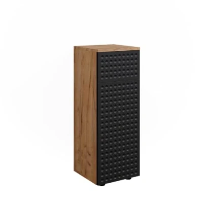 Abbildung von Vicco Midischrank Irma, Goldkraft Eiche/Anthrazit, 30 x 81 cm mit 1 Schublade, 2 Fäc...