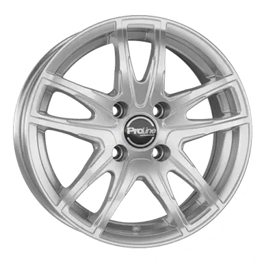 Abbildung von PROLINE 5 loch 17Zoll 100mm Alufelge VX100 Brillantsilber lackiert 10001362 Felge