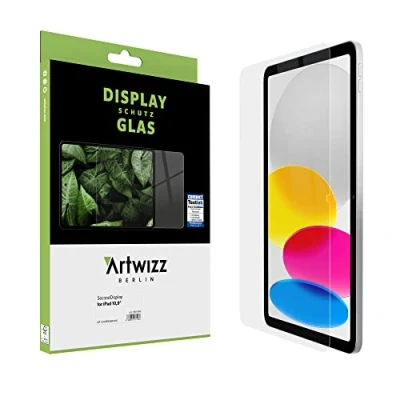 Abbildung von Artwizz SecondDisplay Schutzglas kompatibel für iPad 10,9&#039; (2022, 10. Gen.) HD Displayschutz aus Sicherheitsglas, 9H Härte