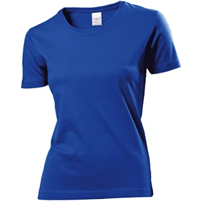 Abbildung von Stedman Classic Women T shirt Royalblau Baumwolle Large Damen