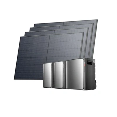 Abbildung von ECOFLOW STREAM Ultra X und 2xAC Pro 7,68kWh, 0% VAT Balkonkraftwerk mit Speicher 2080W, Komplettset 4x520W Solarpanel, 4 MPPT Solareingang, 2300W Dual AC Anschlüsse, Smarte KI Steuerung, Plug&amp;Play