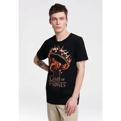 Abbildung von Logoshirt GOT Crown Tshirt print, Herren, Größe: Large, Black