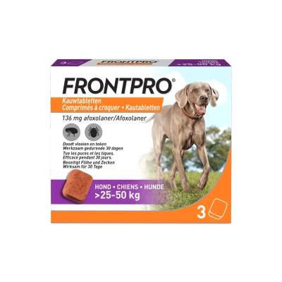 Abbildung von FRONTPRO Kautabletten XL 25 50 kg 3 Tabletten