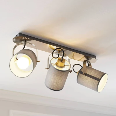 Abbildung von EGLO Deckenspot VILLABATE, Leuchtmittel wechselbar, ohne Leuchtmittel, Deckenlampe