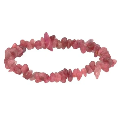 Abbildung von Lebensquelle Plus Roter Turmalin (Rubellit) Splitterarmband Hochwertiges Edelstein Armband