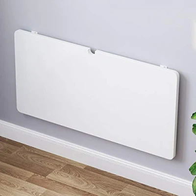 Abbildung von Holz Wandklapptisch Wand Bürotisch Küchentisch Schwimmender Laptoptisch Esstisch Schreibtisch Klapptisch Computertisch Faltbarer Hängender Arbeitstisch Wandtisch Wandschrank,Weiß(70x40cm/28x16in)