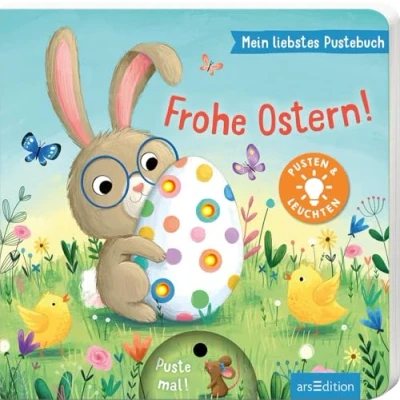 Abbildung von Mein liebstes Pustebuch Frohe Ostern!: Pusten &amp; leuchten Hochwertiges Pappbilderbuch mit Pustefunktion und Licht für Kinder ab 18 Monaten