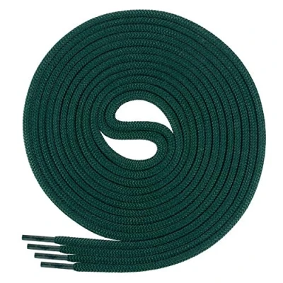 Abbildung von Di Ficchiano Schnürsenkel rund, Rundsenkel für Business und Lederschuhe, reißfester Allroundsenkel, ø 3mm Farbe dunkelgrün Länge 110cm